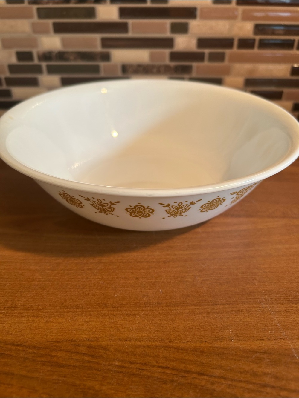 Vintage Corelle Butterfly Gold Serving Bowl